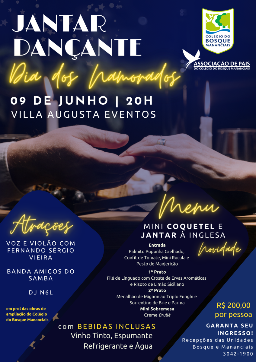 Jantar Dançante Em Comemoração Ao Dia Dos Namorados Eventos Colégio